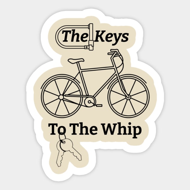 The Keys To The Whip (Black) Sticker by Ghostlight Media